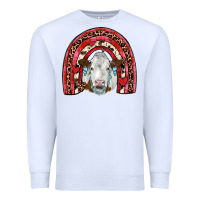 White valentines simmental  rainbow Premium Sweatshirt - JahusDesignShop