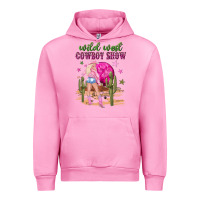 Fuchsia Pink wild west cowboy show Urban Hoodie - NancyCooperArtShop