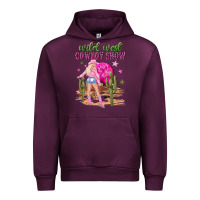 Mauve Wine wild west cowboy show Urban Hoodie - NancyCooperArtShop