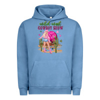 Pigment Pebble Blue wild west cowboy show Urban Hoodie - NancyCooperArtShop