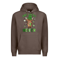 Coffee one lucky heifer Premium Hoodie - MaliasSmallBusiness