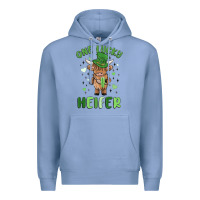 Colony Blue one lucky heifer Premium Hoodie - MaliasSmallBusiness