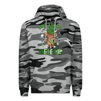 Slate Camo one lucky heifer Premium Hoodie - MaliasSmallBusiness