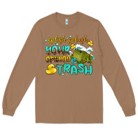 Toasted Coconut splish splash your opinion is trash Long Sleeve Tee - AdoDesignShop