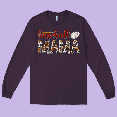 Long Sleeve Tee baseball mama