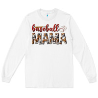 White baseball mama Long Sleeve Tee - texasbilliewilder