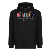 Black unafraid Heavyweight Hoodie - JahusDesignShop