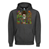 Charcoal Heather Momster Zipper Hoodie - texasbilliewilder