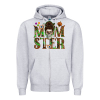 Heather Grey Momster Zipper Hoodie - texasbilliewilder