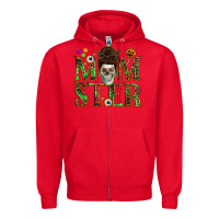 Red Momster Zipper Hoodie - texasbilliewilder