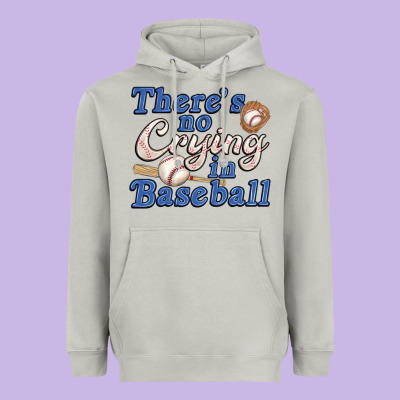 Theres No Crying In Baseball Heavyweight Hoodie Designed By Jahusdesignshop