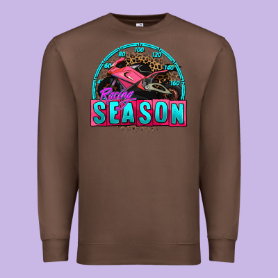 Racing Season Motorcycle Premium Sweatshirt Designed By Adodesignshop