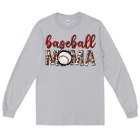 Moon Dust baseball mama with leopard Long Sleeve Tee - texasbilliewilder