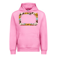 Fuchsia Pink western serape sunflower background frame Urban Hoodie - NancyCooperArtShop