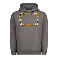 Pigment Tornado western serape sunflower background frame Urban Hoodie - NancyCooperArtShop