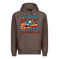 Coffee howdy america Premium Hoodie - MaliasSmallBusiness