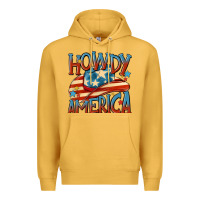 Mustard howdy america Premium Hoodie - MaliasSmallBusiness