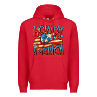 Red howdy america Premium Hoodie - MaliasSmallBusiness