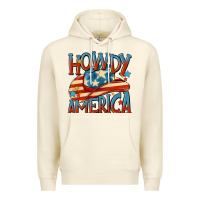 Sandshell howdy america Premium Hoodie - MaliasSmallBusiness