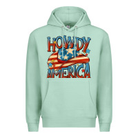 Seafoam howdy america Premium Hoodie - MaliasSmallBusiness