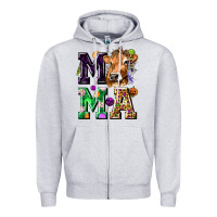 Heather Grey Mama Cow Halloween Zipper Hoodie - texasbilliewilder