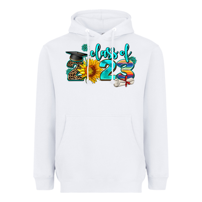 Western Sunflower Class Of 2023 Heavyweight Hoodie by AdoDesignShop | Teevron