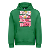 Emerald trendy valentines day retro characters Urban Hoodie - MaliasSmallBusiness