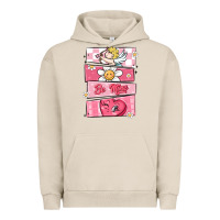 Pigment French Oak trendy valentines day retro characters Urban Hoodie - MaliasSmallBusiness