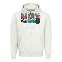 Oatmeal Heather racing vibes Zipper Hoodie - Zillion Design Studio