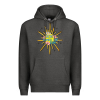 Charcoal Heather here comes the sun Premium Hoodie - MaliasSmallBusiness