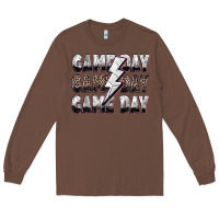 Game Day Game Day Volleyball Lightning Bolt Long Sleeve Tee | Teevron