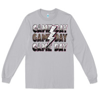 Moon Dust game day game day volleyball lightning bolt Long Sleeve Tee - Zillion Design Studio