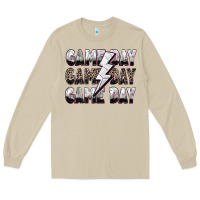 Mushroom game day game day volleyball lightning bolt Long Sleeve Tee - Zillion Design Studio