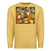 Antique Gold autumun distressed tumbler Premium Sweatshirt - BundleAndBundleShop