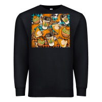 Black autumun distressed tumbler Premium Sweatshirt - BundleAndBundleShop