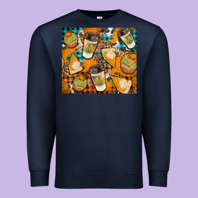 Autumun Distressed Tumbler Premium Sweatshirt Designed By Bundleandbundleshop