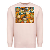 Pale Pink autumun distressed tumbler Premium Sweatshirt - BundleAndBundleShop