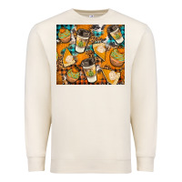 Sandshell autumun distressed tumbler Premium Sweatshirt - BundleAndBundleShop
