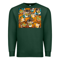 Sports Green autumun distressed tumbler Premium Sweatshirt - BundleAndBundleShop