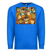 True Royal autumun distressed tumbler Premium Sweatshirt - BundleAndBundleShop
