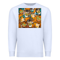 White autumun distressed tumbler Premium Sweatshirt - BundleAndBundleShop