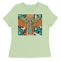 Matcha she is strong tumbler Ladies Tee - BarkalooDesign