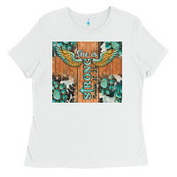 White she is strong tumbler Ladies Tee - BarkalooDesign