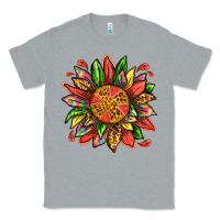 Heather Grey watermelon sunflower Classic Tee - texasbilliewilder