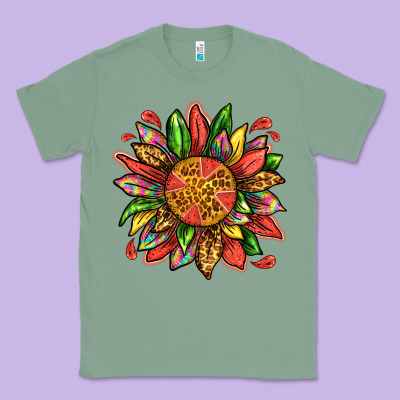Watermelon Sunflower Classic Tee Designed By Texasbilliewilder