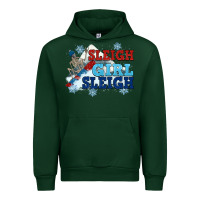 Forest Green winter sleigh girl sleigh Urban Hoodie - NancyCooperArtShop