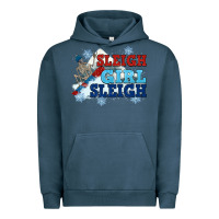 Pigment Midnight Navy winter sleigh girl sleigh Urban Hoodie - NancyCooperArtShop