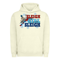 Pigment Pistachio winter sleigh girl sleigh Urban Hoodie - NancyCooperArtShop