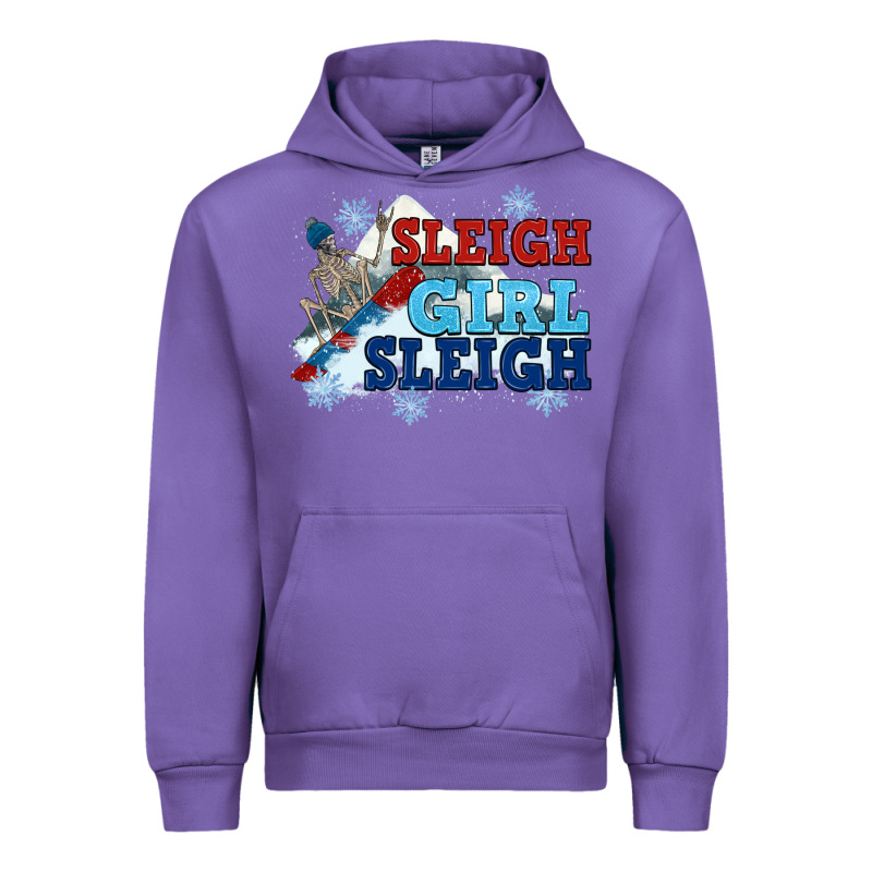 Winter Sleigh Girl Sleigh Urban Hoodie by NancyCooperArtShop | Teevron
