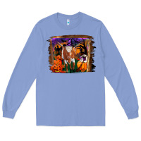 Colony Blue longhorn cow halloween Long Sleeve Tee - RanaPortraitStore